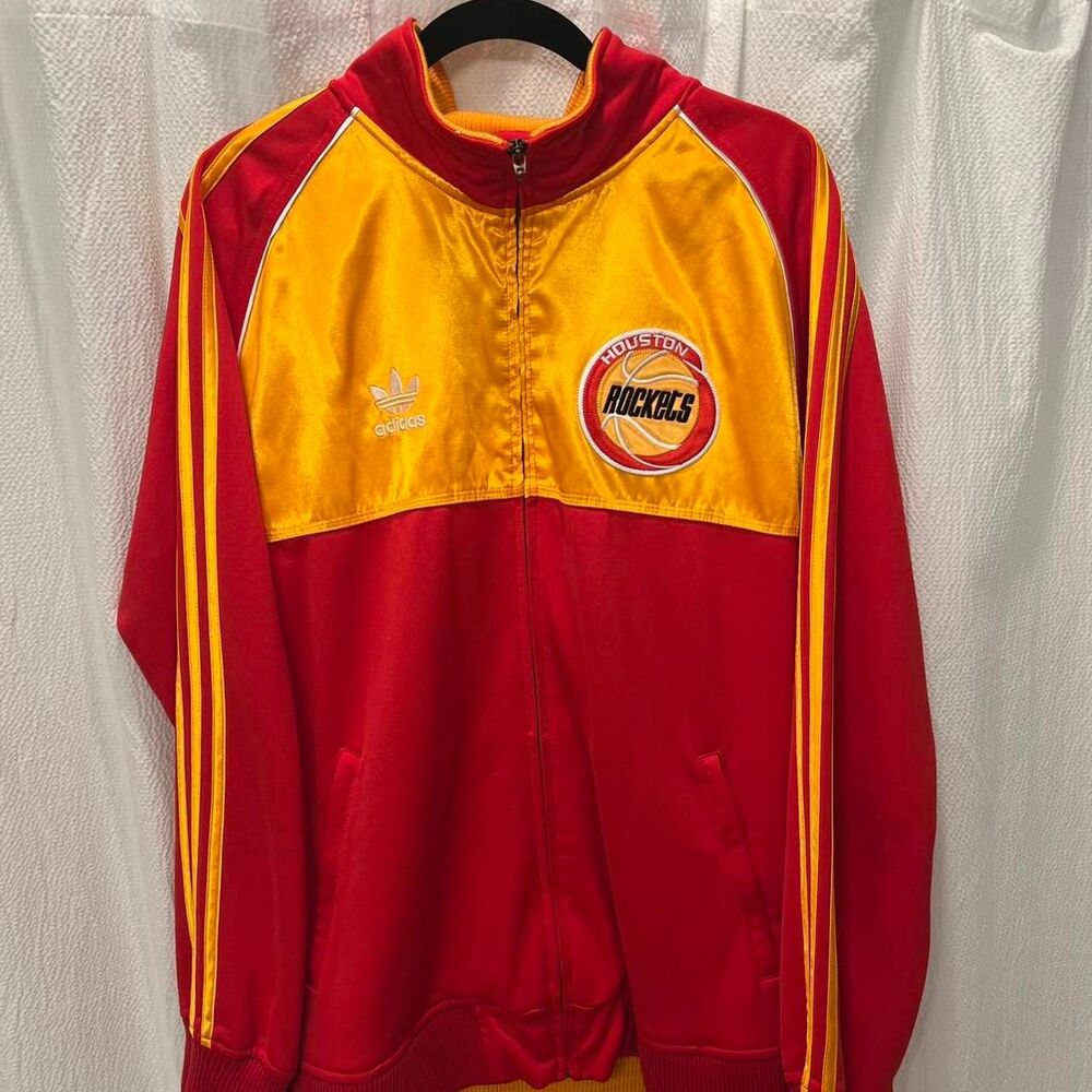 Vintage Adidas Houston Rockets championship zip up jacket